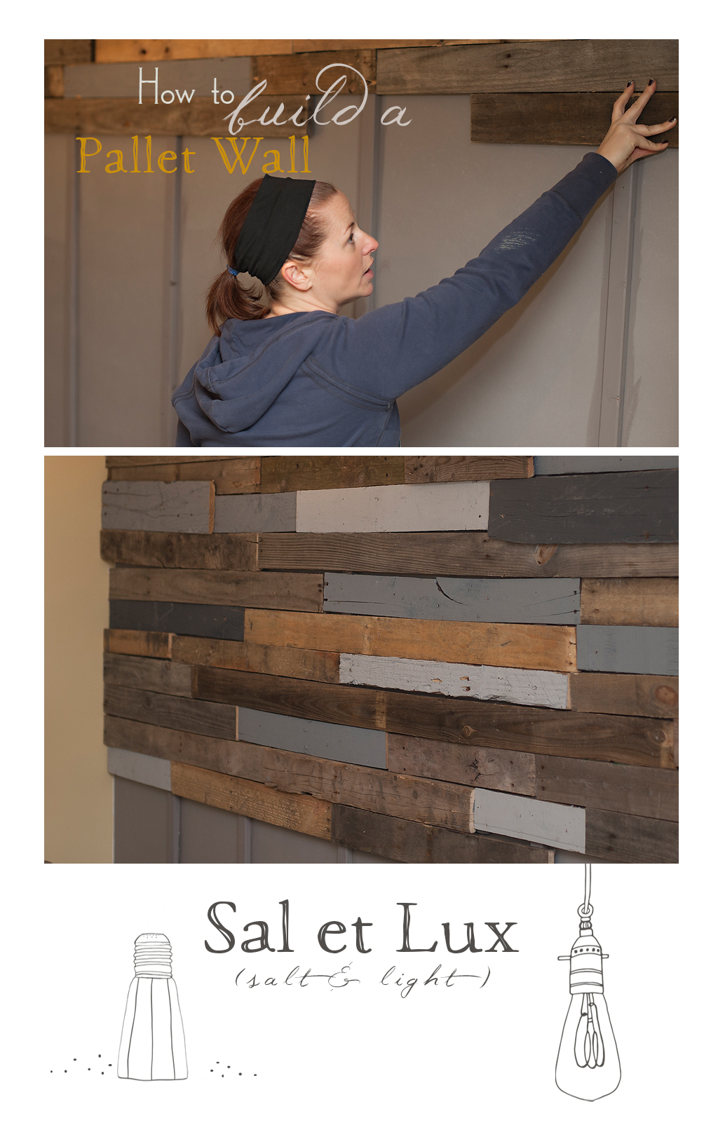 how to build a pallet wall