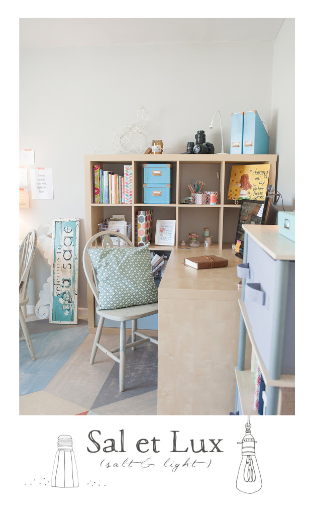 Office Reveal {DIY Home Office and Painted Subfloor}