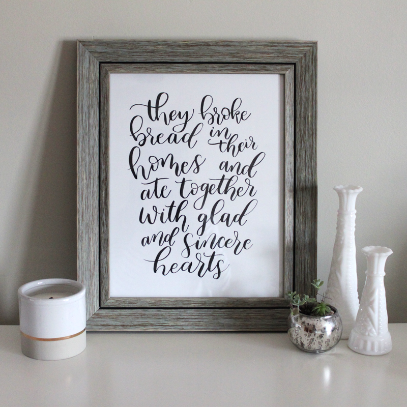 4 Ways to Practice Intentional Hospitality | Scripture Art Giveaway!
